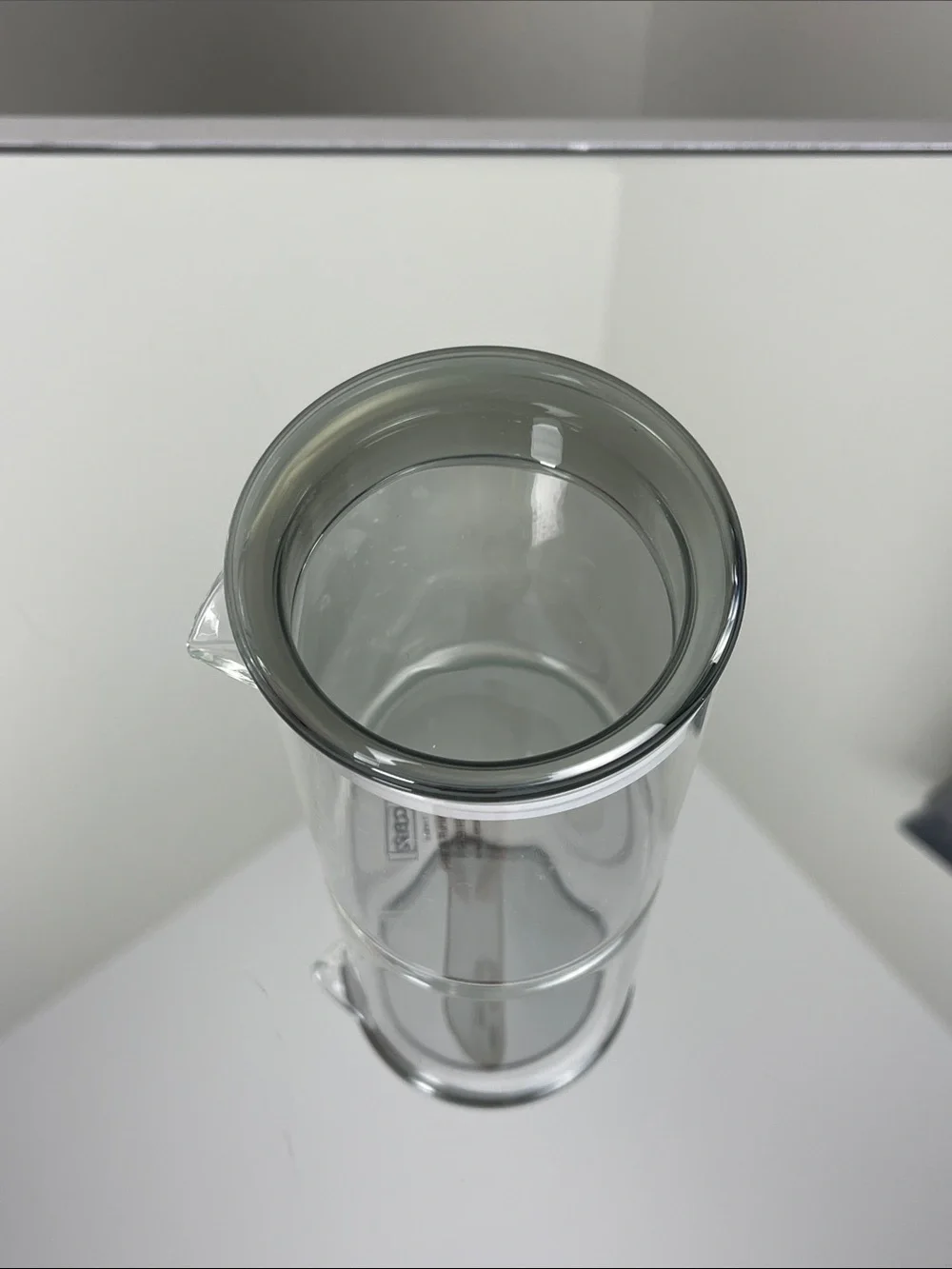 CB2 Eat Your Greens Salad Jennifer Fisher Dressing Glass Container 15oz.